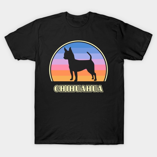 Chihuahua Vintage Sunset Dog T-Shirt by millersye